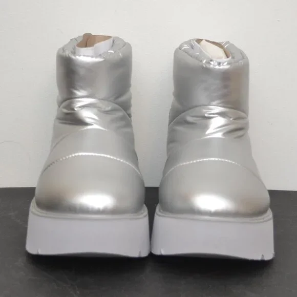 Portland Boot Company Women's Puffer Bootie - Silver - Picture 6 of 8